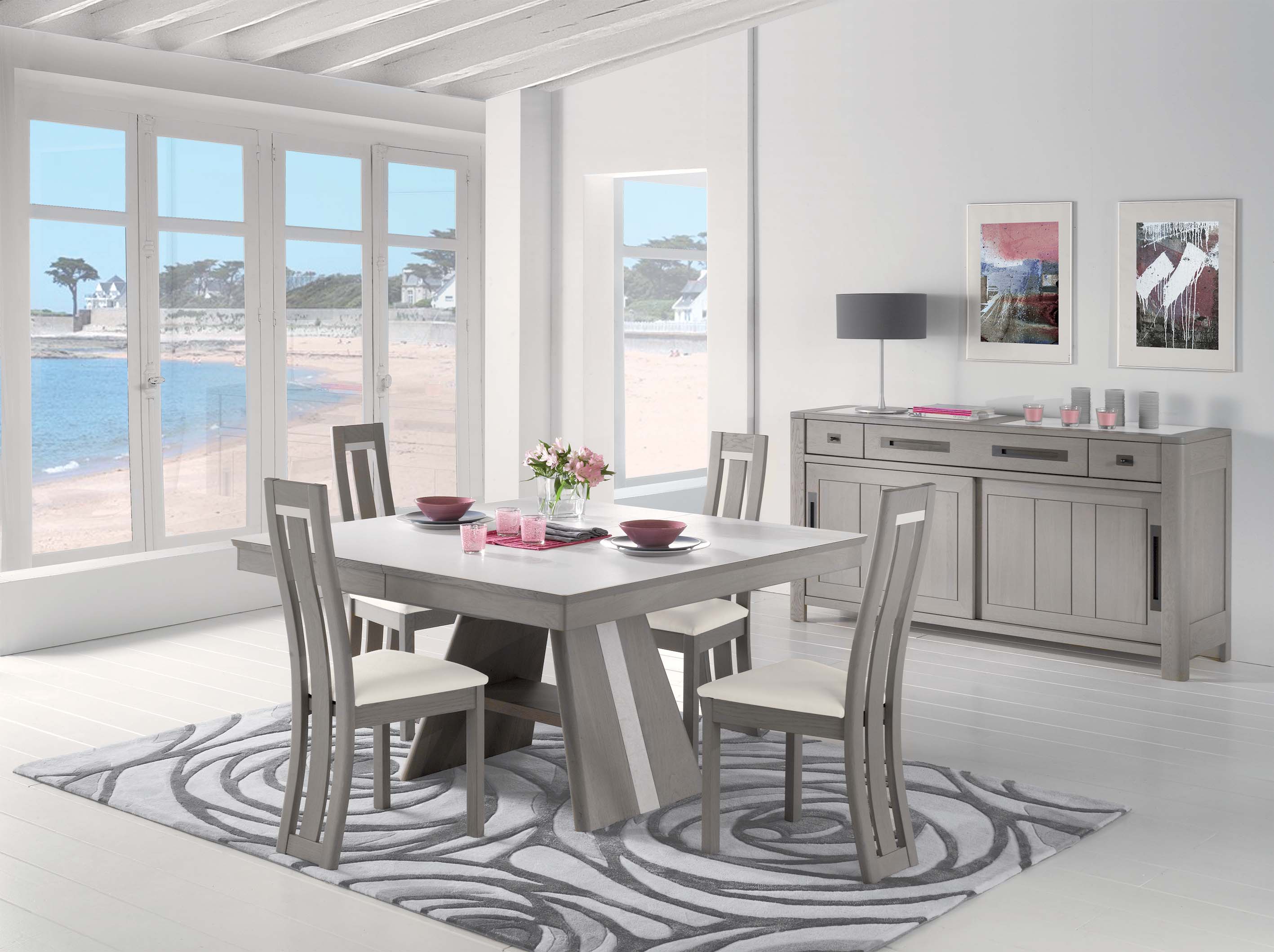 Salle à manger contemporaine lola — meubles turone